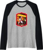 Hazbin Hotel Husk Raglan Baseball Sweatshirt